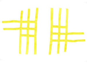 Nerfbar Netz Kawasaki KFX 450 R gelb Nerf bar R1