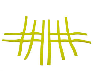 Nerfbar Netz Kymco KXR 250 gelb Nerf bar R1