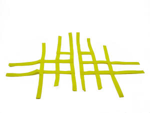 Nerf bar net universal for Yamaha yellow