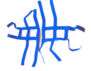 Nerfbar Netz Kymco KXR 250 blau 2&2 Nerf bar R1