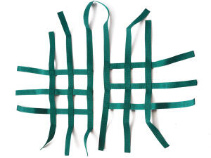 Net for nerf bar Honda TRX 700 green