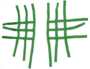 Nerf bar net universal for KTM 505/450 SX green