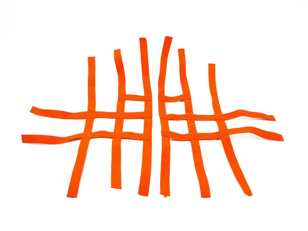 Nerfbar Netz Yamaha YFM 250 R orange Nerf Bar R1 3+2