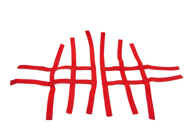Nerf bar net universal for Yamaha Banshee YFZ 350 red