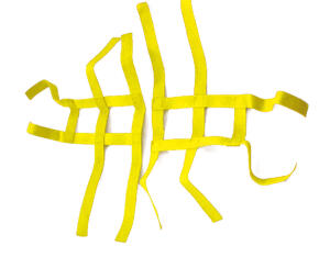 Nerfbar Netz für Kymco KXR 250 gelb 2+2 Nerf bar R1