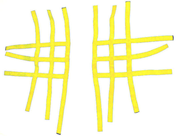 Nerf bar net universal for KTM 505/450 SX yellow