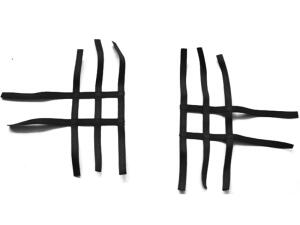 Nerf bar net universal for Kymco MAXXER 300 black