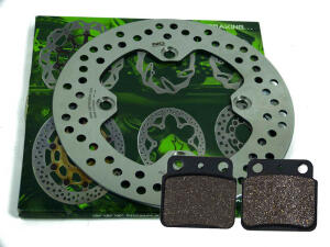 Wave disk rear Suzuki LTZ 400 with brake pads