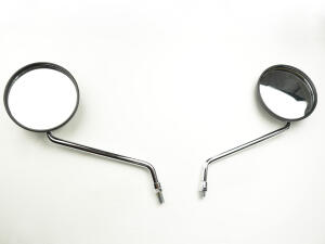Mirror pair Yamaha DT 80, 125, 175, 250, 400 right + left side with E-mark