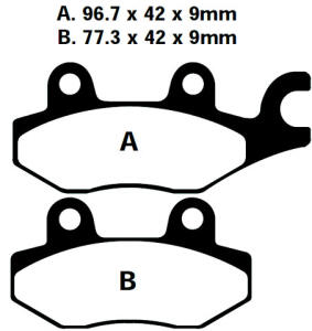 Bremsbelag Honda XL 125 V Varadero vorne EBC