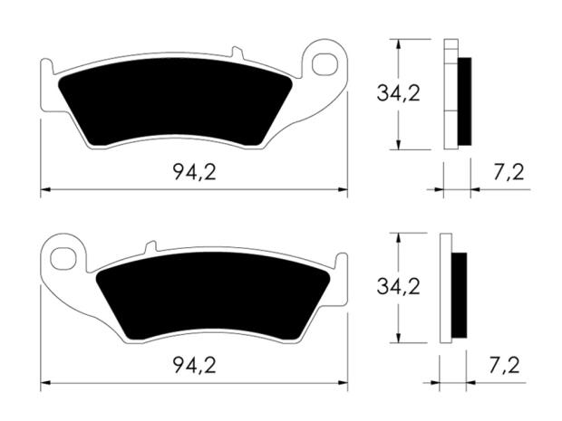 Front brake pads Honda XL 125 R