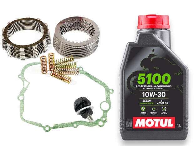 Clutch for Yamaha DT 125 LC / R / RE / X 93-94 springs plates gasket oil Oil drain plug