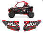 Türen Dekor rot Polaris RZR 1000XP