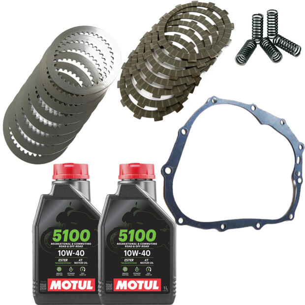 Clutch kit Shineray XY 250 ST-9E / SRM / STIXE / XY 250 ST-3E / Spyder with oil and clutch gasket