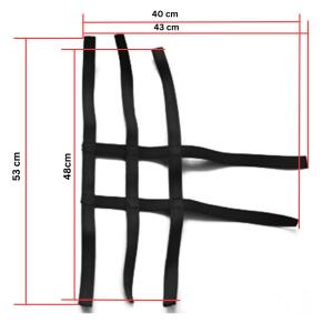 Nerf Bar Netz Quad ATV black 3 & 2 Bänder