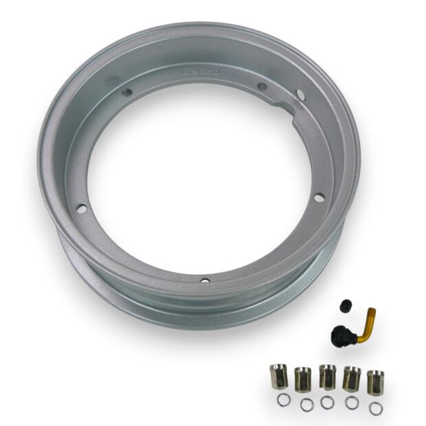 Felge Aluminium 2.50 x 10 für Piaggio Vespa PX/LML/T5 silber125-200