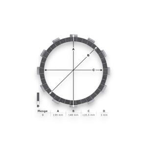 Disques dèmbrayage garnis KTM 690 Duke