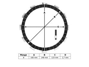Kupplung für KTM 620 LC-4 Kupplungslamellen