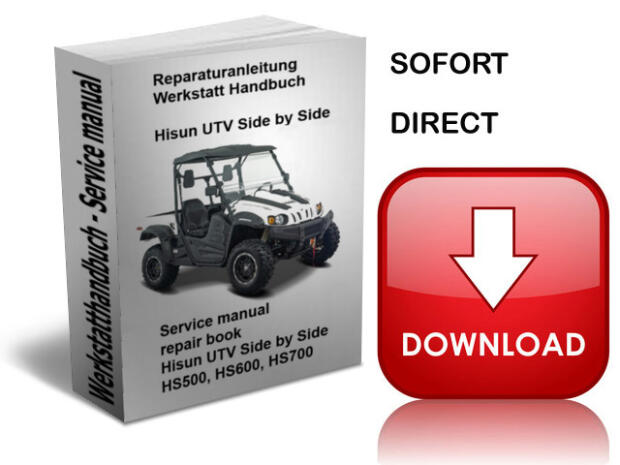 Reparaturanleitung Hisun HS500 HS600 HS700 UTV Side by Side Werkstatthandbuch
