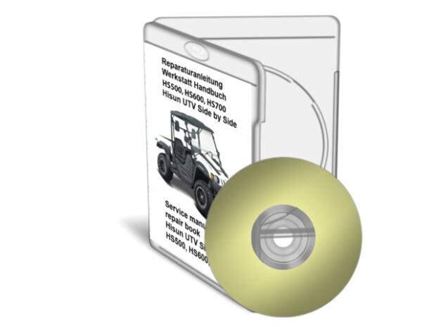 Reparaturanleitung Hisun HS500 HS600 HS700 UTV Side by Side Werkstatthandbuch CD