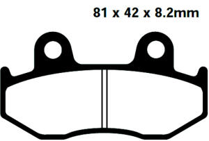 Bremsbeläge Honda SH125 vorne 01-09