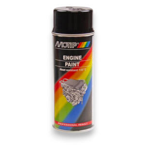 High-temperature engine paint black gloss 300°C...