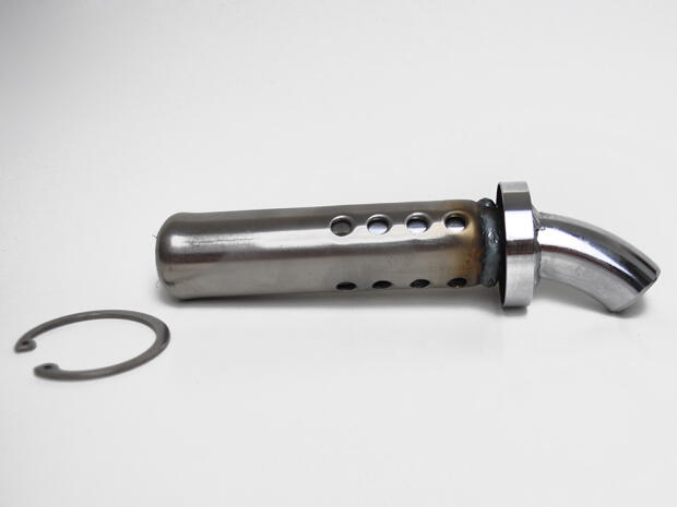 Auspuffeinsatz gekrümmt Turbokit 80db Enduro, Quad, ATV