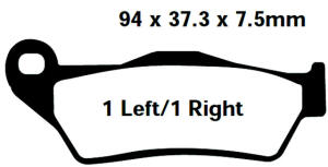 Brake pads KTM Adventure /R/T 990 06-13 rear