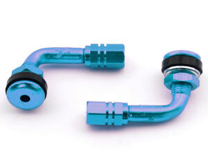 Ventil Winkelventil Quad ATV UTV blau für Reifen