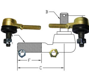 Tie rod end kit Suzuki LT-A 500 AXI 4x4 Kingquad