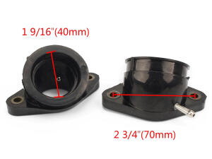 Ansaugstutzen Vergaser für Yamaha XV 535 Virago offen 46PS x2 Set