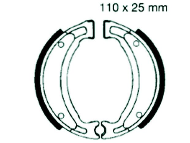 Bremsbacken hinten Yamaha YFA1 Breeze 125 Bj.89-91