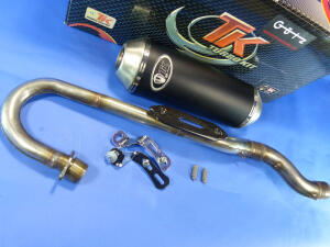 Exhaust Herkules Adly Hurricane 400 S Supermoto with e-mark and front pipe