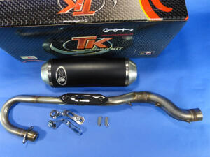 Exhaust Herkules Adly Hurricane 400 S Supermoto with e-mark and front pipe