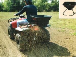 Salzstreuer für Yamaha Grizzly YFM 700 660 550 450 350 Pro2 ATV 12V Streugerät Splittstreuer