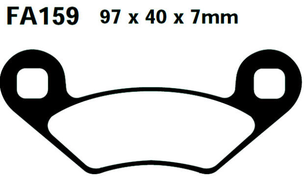 Brake pad Polaris 89-15 front ore rear