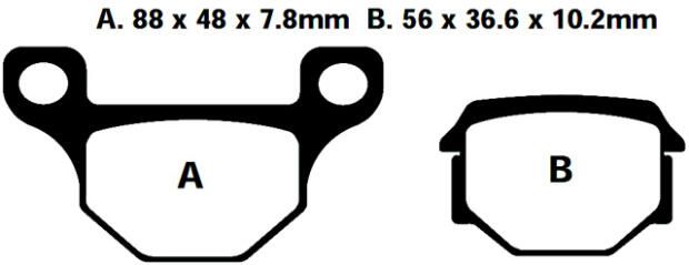 Brake pads Aprilia RS4 125 AJP brake calipers - 2011 - 2013