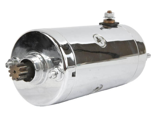 Starter for Harley Davidson FLH, XLH, XLCH, FXR & Tour Glide (1941–1985) chrome