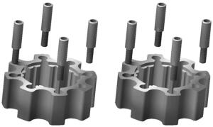 wheel spacer front Quad ATV pdc 144/156mm