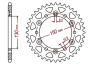 Sprocket rear t.49 Honda XR 600 R, NX 650 Dominator RD02