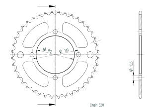 Kettensatz CPI XS 250 tuning 15/40