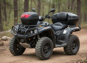 Top Case 28 liter helmet case for quads ATV universal