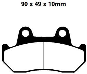 Bremsbeläge Honda VT 500 C vorne