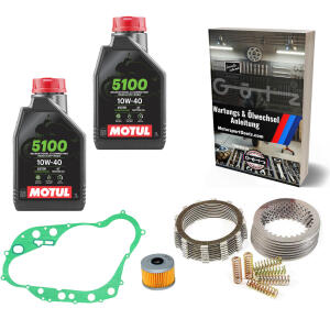 Clutch for Suzuki LTR 450 springs + plates + gasket kit + oil + filter