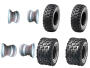 Radsatz 22x7-10 / 22x10-10 TGB Target T325 Winterräder Set montiert