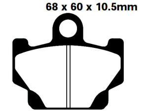 Bremsbelag Yamaha XT 600 vorne 84-86