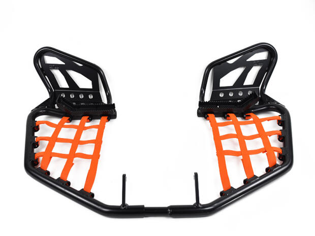 Nerfbar Yamaha Banshee YFZ 350 mit Heelguard orange Netze