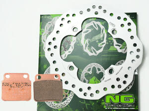 Bremsscheibe Wave hinten für Suzuki LTZ 400 mit Sinter Bremsbelag