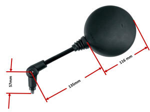Mirror KTM SXC 250 Rearview Mirror with Joint