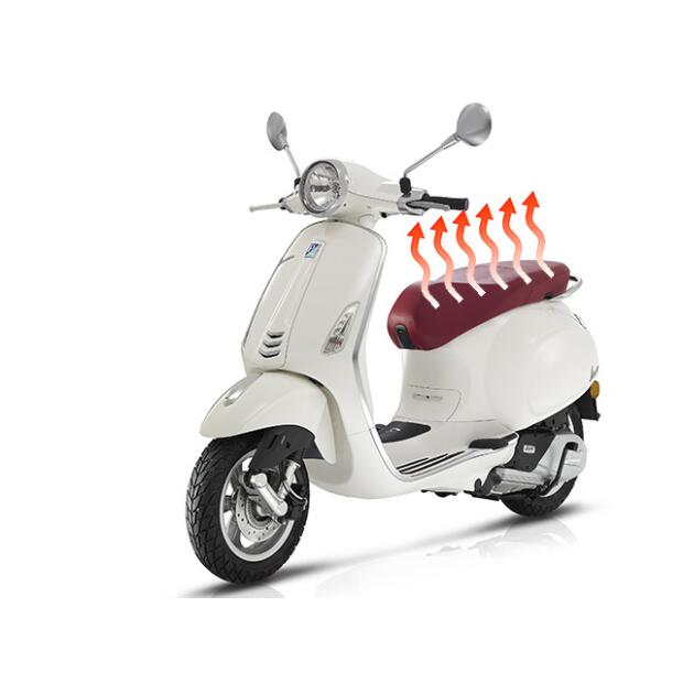 Heated seat carbon Vespa Piaggio scooter